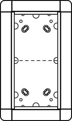 Ritto 1881220 Flush-Mounted Unit for Portier Intercom 2Way Silver by Ritto