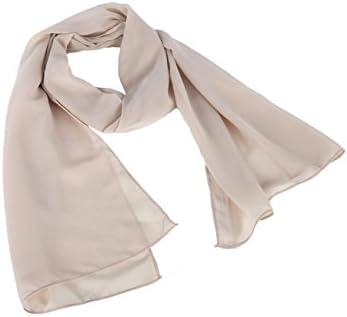 mashahan Chiffon Bridesmaid Shawls Long Evening Wraps(71inches19inches)Champagne