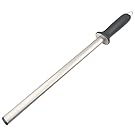 Wiitek Diamond Sharpening Steel, Kitchen Knife Sharpener, Professional Chef Honing Rod, Oval 600#, 12inch Length , Fits all kinds of Knives, Home Premium