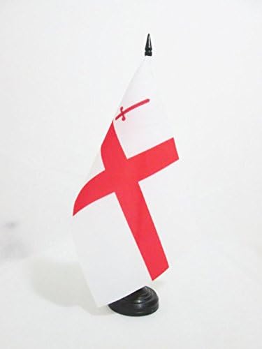 AZ FLAG City of London Table Flag 5'' x 8'', London City Office Decoration 100% Polyester 21 x 14 cm