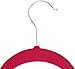 Utopia Home Premium Velvet Hangers Non-Slip Grey - Felt Hangers - Heavy Duty - Velvet Suit Clothes Hangers with Tie Bar (Pink, 50)