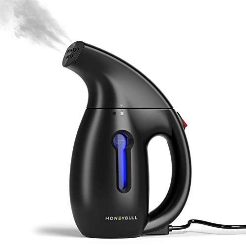 HoneyBull Clothes Steamer | Handheld Steamer [Portable/Travel Ready] Hand-Held Garment Steamer Clothes [180 mL / 6 fl oz Water Capacity] Mini Steamer Garments & Clothing - Thumbnail 7