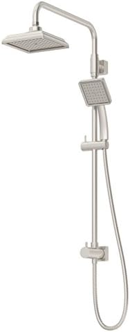 Symmons 36EX-SQ1-STN Duro 1-Spray Hand Shower Head Combo Kit in Satin Nickel
