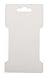 Trimweaver TW-DCARD-RCT-WHITE-100 100-Piece Rectangular Hair Clip Display Cards, Satin White