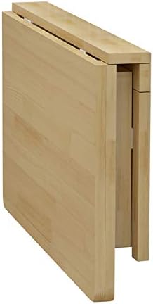 Zfggd Table Wall-mounted Deciduous Table, Foldable Dining Table And Kitchen Table Children's Office Wooden Table, Color: Natural (Size : 140x60cm)