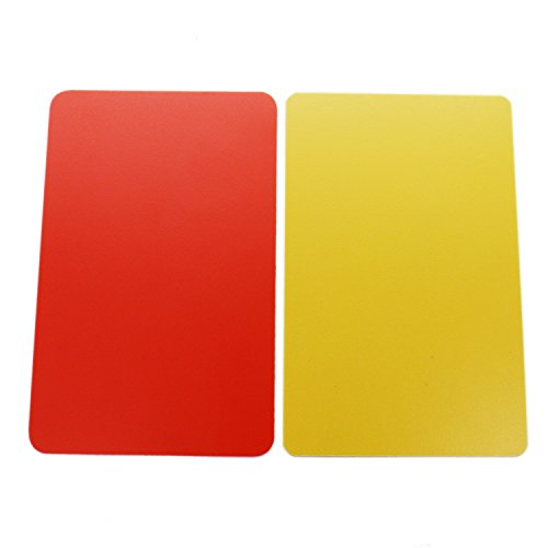 image for Buorsa 2 Set Sports Referee Card Set Red Card Yellow Card with Wallet 