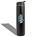 WaterVault Double Wall Vacuum Insulated Sports Tumbler, 18/8 Stainless Steel Water Bottle, Flip Top Sipper Lid, 20 oz, Black Matte