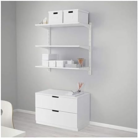 IKEA Algot Wall Upright Shelves White 399.037.91 Size 33 7/8x16 1/8x33 1/2"