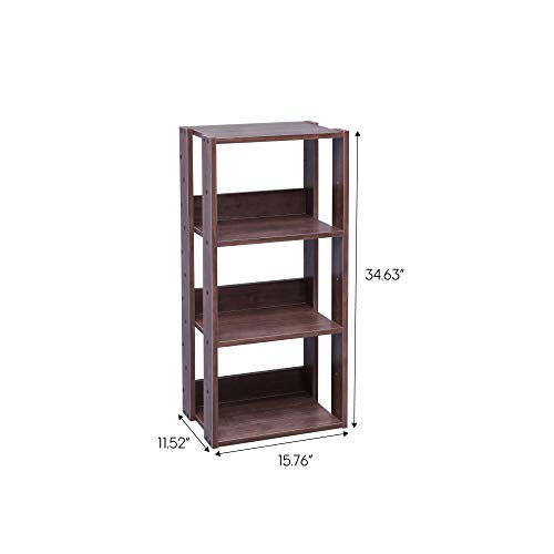 3 IRIS+USA+3+Tier+Bookshelf+Brown