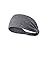 3PACK Women Sports Headband/Non-Slip Sweatband Hairband for Cycling/Running/Walking for Men Girls Boys Teens (Peach Stripe,skey Blue Melange,Grey Melange)