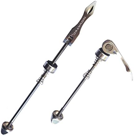 YAD Aluminum Alloy Quick Release Skewer Set Steel Axles Front 100mm &amp; Rear 135mm (silver)