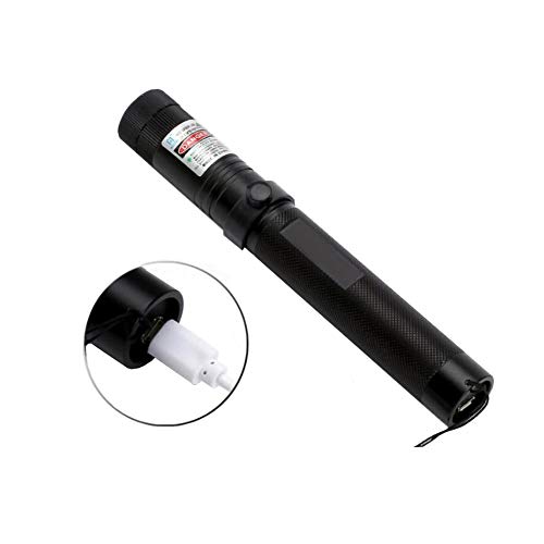 Jemine Red Light Pointer High Power Visible Beam with USB Rechargeable Adjustable Focus for Hunting Hiking