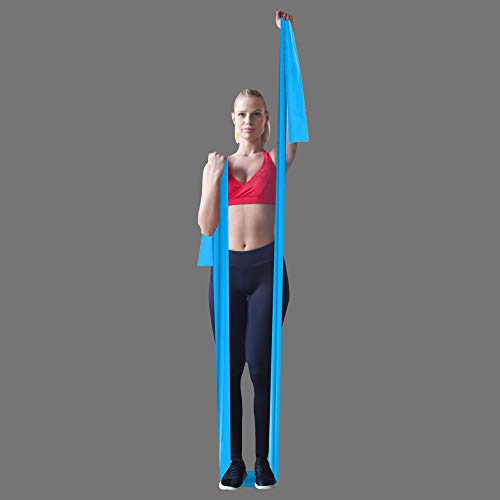 A AZURELIFE Resistance Bands, Different Strengths of 5 ft. Long Resistance Exercise Bands, Professional Non-Latex Elastic Stretch Bands for Physical Therapy, Yoga, Pilates, Rehab, Home Workout - Thumbnail 7