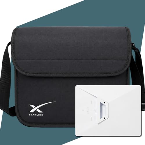 Case Bisbel Bolsa Compatível com Starlink Mini Premium Aveludada Com EVA Interno Proteção Reforçada Para Transporte