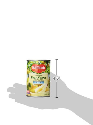 DEL MONTE PEAR HALVES IN LITE SYRUP, 15 OZ