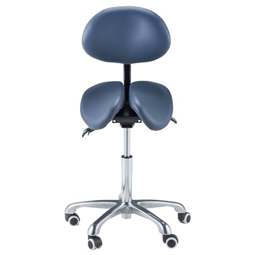 Master Massage Ergonomic Saddle Stool Hydraulic Swivel Rolling Chair for Salon,…