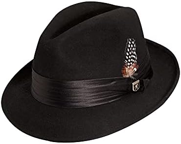 Amazon.com: Bailey of Hollywood Wynn Litefelt® Fedora - Black/S