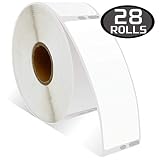 28 Rolls DYMO 30252 Compatible 1-1/8" x 3-1/2"(28mm x 89mm) Self-Adhesive Address Labels,Compatible with Dymo 450, 450 Turbo, 4XL and Many More
