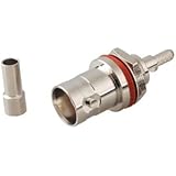 Saide 5Pack 50 Ohm BNC Female Bulkhead with O-Ring Crimp Connector for RG316 RG174(Pack of 5)