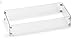 American Fireglass Fire Pit Glass Wind Guard (FG-AFPP-24), Rectangular, 29.5x13.5-Inch