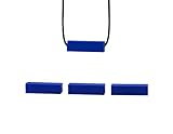 Stimtastic Chewable Silicone Block Necklace Nontoxic BPA and Phthalate Free, Blue