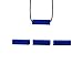 Stimtastic Chewable Silicone Block Necklace Nontoxic BPA and Phthalate Free, Blue