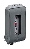 TayMac ML500G Single Gang Horizontal/Vertical Mount Weatherproof Expandable Low Profile Extra Duty while In-Use Cover, Gray Finish