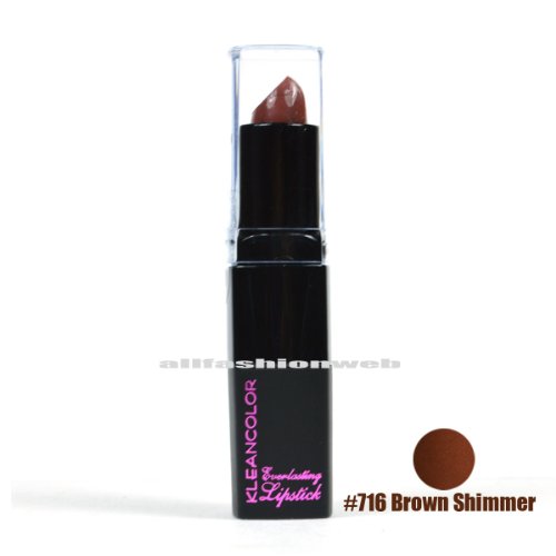 1-KLEANCOLOR-EVERLASTING-LIPSTICK-716-BROWN-SHIMMER-FREE-EARRING-GIFT