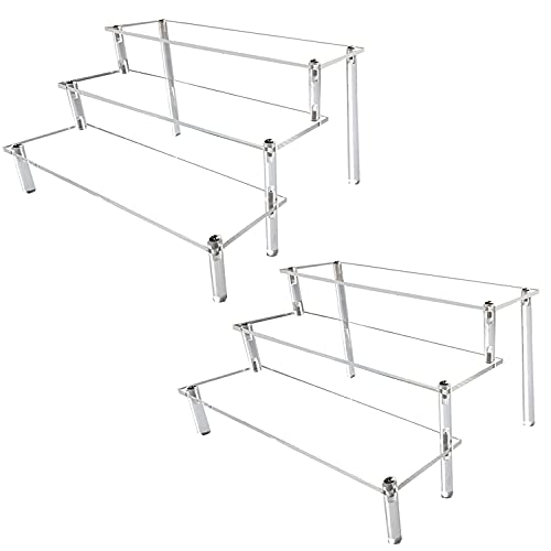 Acrylic Riser,2 Pcs Clear Display Risers Stand