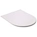 KINGFOM Leather Gaming Mouse Pad/Mat with Wrist Rest Support, Non Slip Mousepad - Large (white)