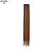 Miss Elegant 24” 10 Pcs Party Highlights Clip in Hair Extensions Colored Hairpieces Long Straight Hair Pieces Realistic Synthetic Hair Accessories for Girls 30g (Caramel Brown)thumb 1
