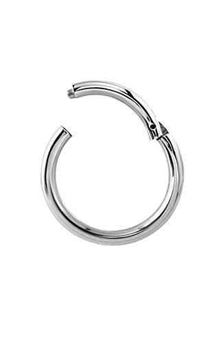 316L Surgical Steel Hinged Septum Clicker Segment 9/32