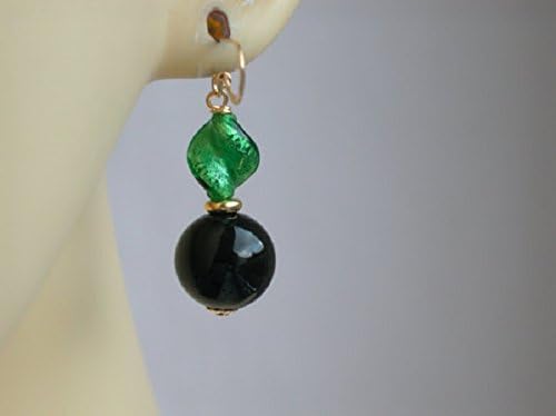 Double Bead Murano Glass Earrings