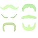 JOYIN 72 Fake Mustache Beard Self Adhesive Novelty St Patricks Costume Accessories, Sombrero Favor Supply Decoration