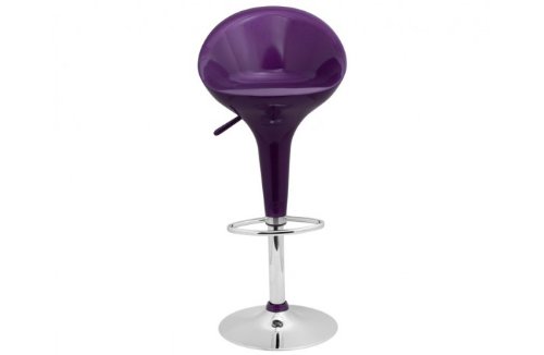 tabouret de bar aubergine