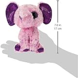 TY Eva Elephant Beanie Boos 6" Pink Mini Plush Toy Collectible view 2