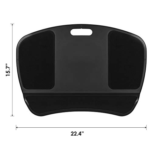 LapGear XL Laptop Lap Desk with Dual Mouse Pads and Wrist Rest, LeftHanded and RightHanded