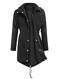 Uniboutique Waterproof Raincoats Outdoor Hooded Lightweight Rain Jacket Active Windbreaker