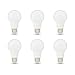 Amazon Basics A19 LED Light Bulb, 75 Watt Equivalent, Energy Efficient 12W, E26 Standard Base, Soft White 2700K, Non-Dimmable, 10,000 Hour Lifetime , 6-Pack
