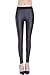 Everbellus Black Faux Leather Leggings for Women Stretch Leather Pants X-Large