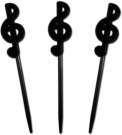4″ Music Note Cocktail, Food, Appetizer Picks, Black, Set of 24 – Made in USA 4″ Music Note Cocktail, Food, Appetizer Picks, Black, Set of 24 – Made in USA