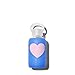 bkr Glass Water Bottle, Periwinkle Blue, 8 Fl Oz