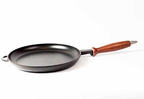 Frying Pan 24 cm Cast Iron Pancake Pan Flat Tava (Griddle SB2425DR