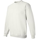 Gildan Fleece Crewneck Sweatshirt, Style G18000 White