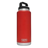 YETI Rambler 36 oz Bottle, Vacuum Insulated, Stainless Steel with TripleHaul Cap, Canyon Red