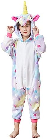 EcoOnesie Kids Animal Onesie Star Unicorn Cosplay Pajamas One Piece Costumes