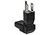SF Cable 3 Prong Right Angle Plug Adapter, NEMA 5-15P USA Plug to C13 Receptacle