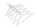 Amber Home 20 Pack Wooden Hangers with Non Slip Pant Bar - White Wood Coat Hangers for Shirts, Jackets, Dress