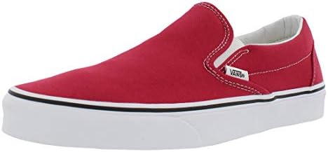 crimson slip on vans