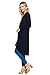 Modern Kiwi Solid Essential Long Cascading Cardigan (S-3X) (2X, Black)